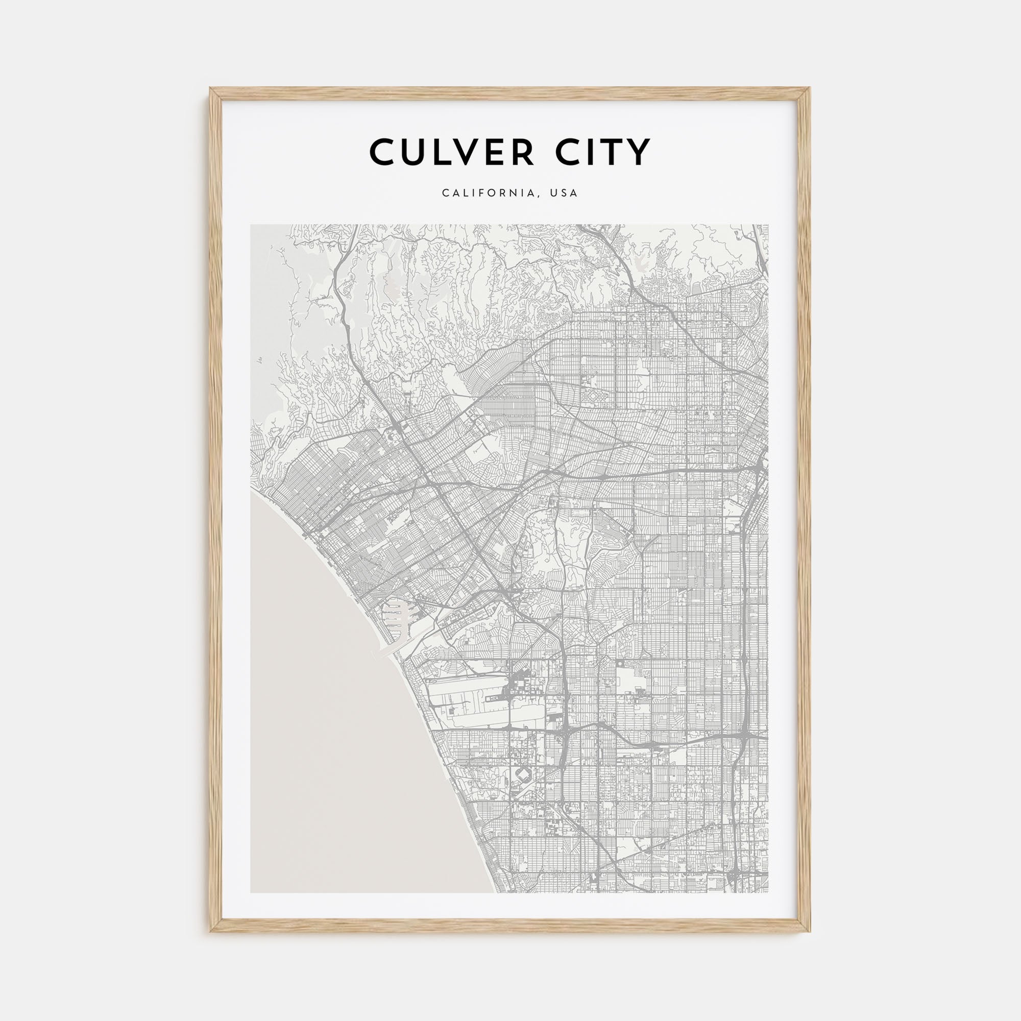 Culver City Map Portrait Poster