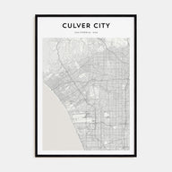 Culver City Map Portrait Poster