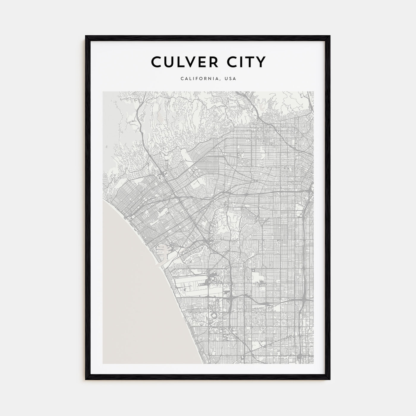 Culver City Map Portrait Poster