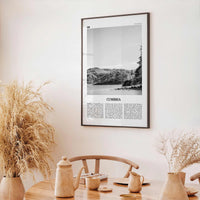 Cumbria Print Black and White, Cumbria Wall Art, Cumbria Poster, Cumbria Photo, Cumbria Map, England, UK, United Kingdom