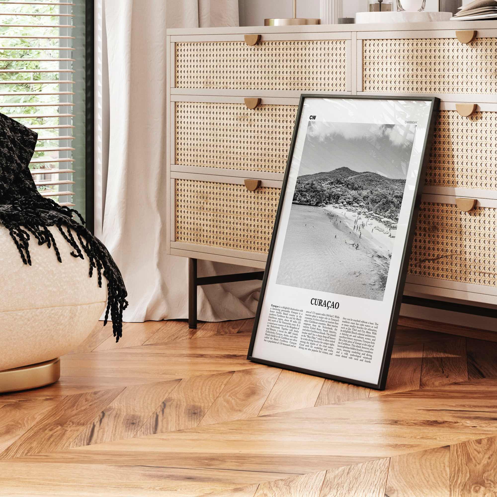 Curacao Print Black and White, Curaçao Wall Art, Curaçao Poster, Curaçao Photo, Curacao, Willemstad, Pais, Kòrsou, Caribbean