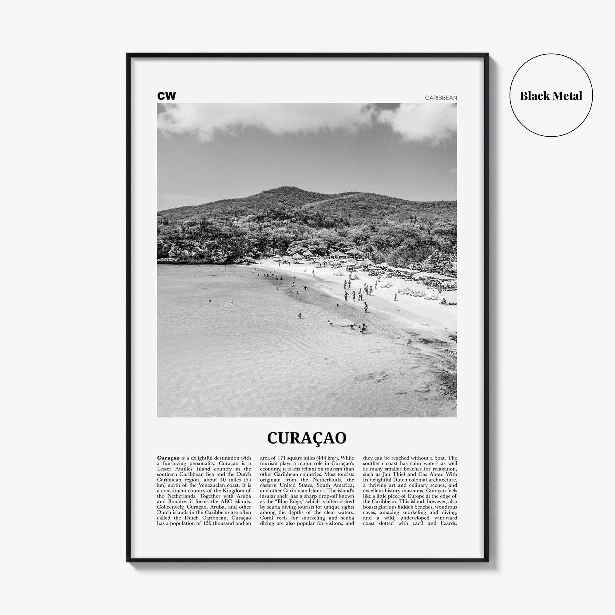 Curacao Print Black and White, Curaçao Wall Art, Curaçao Poster, Curaçao Photo, Curacao, Willemstad, Pais, Kòrsou, Caribbean