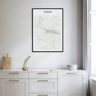 Cusco Map Portrait Poster