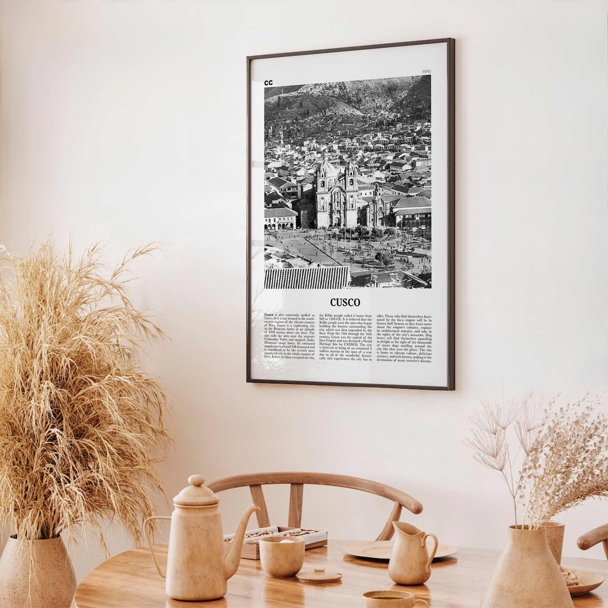 Cusco Print Black and White, Cusco Wall Art, Cusco Poster, Cusco Photo, Cusco Wall Décor, Cuzco Poster Print Black and White, Peru, Urubamba