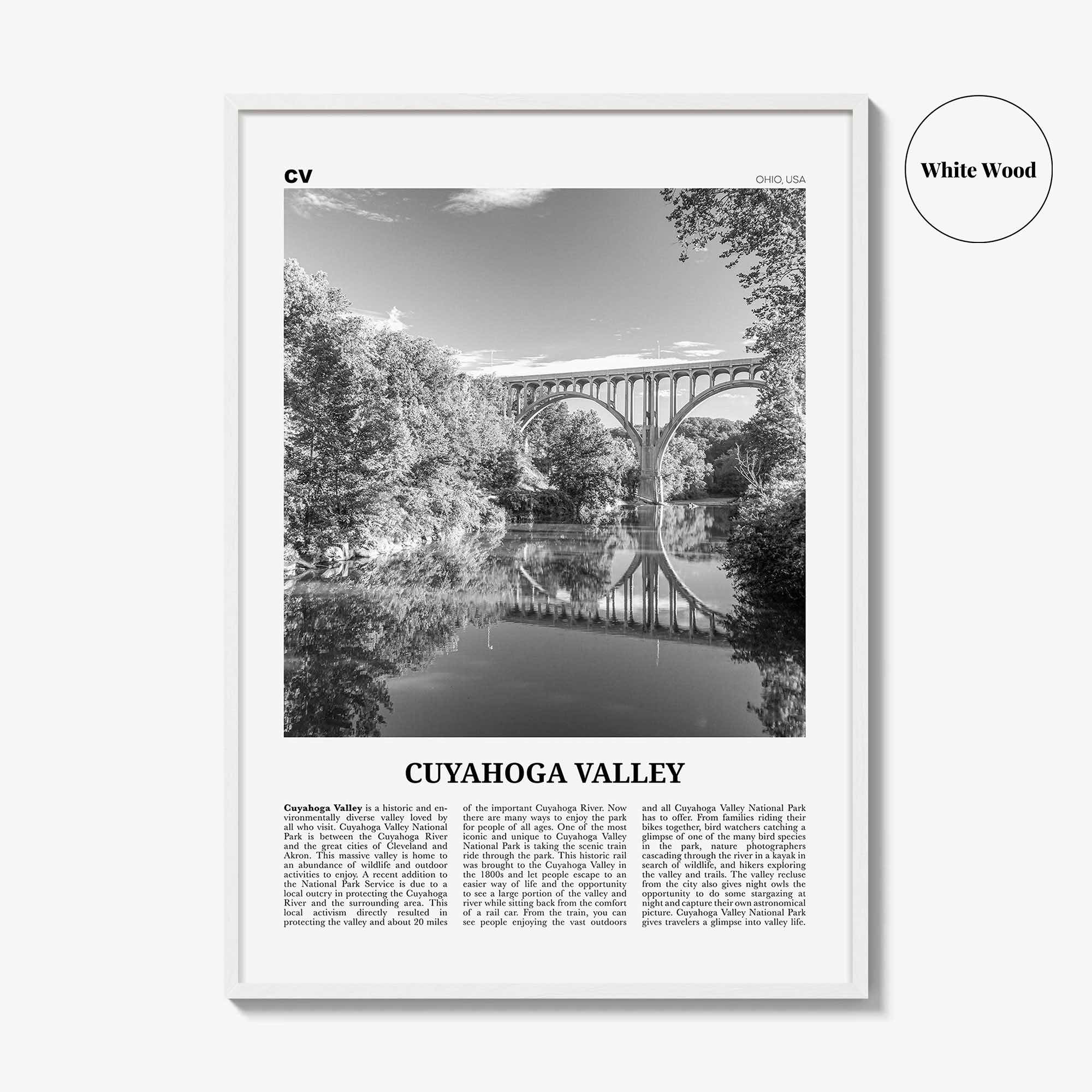 Cuyahoga Valley Print Black and White, Cuyahoga Valley Wall Art, Cuyahoga Valley Poster, Cuyahoga Valley Photo, Cuyahoga Wall Décor, Ohio