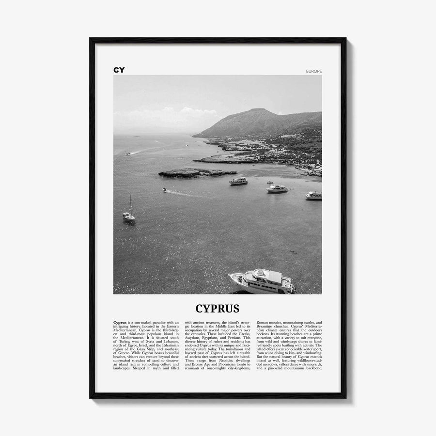 Cyprus Print Black and White, Cyprus Wall Art, Cyprus Poster, Cyprus Photo, Cyprus Wall Decor, Κυπριακή, Kıbrıs, Cumhuriyeti, Nicosia, Asia