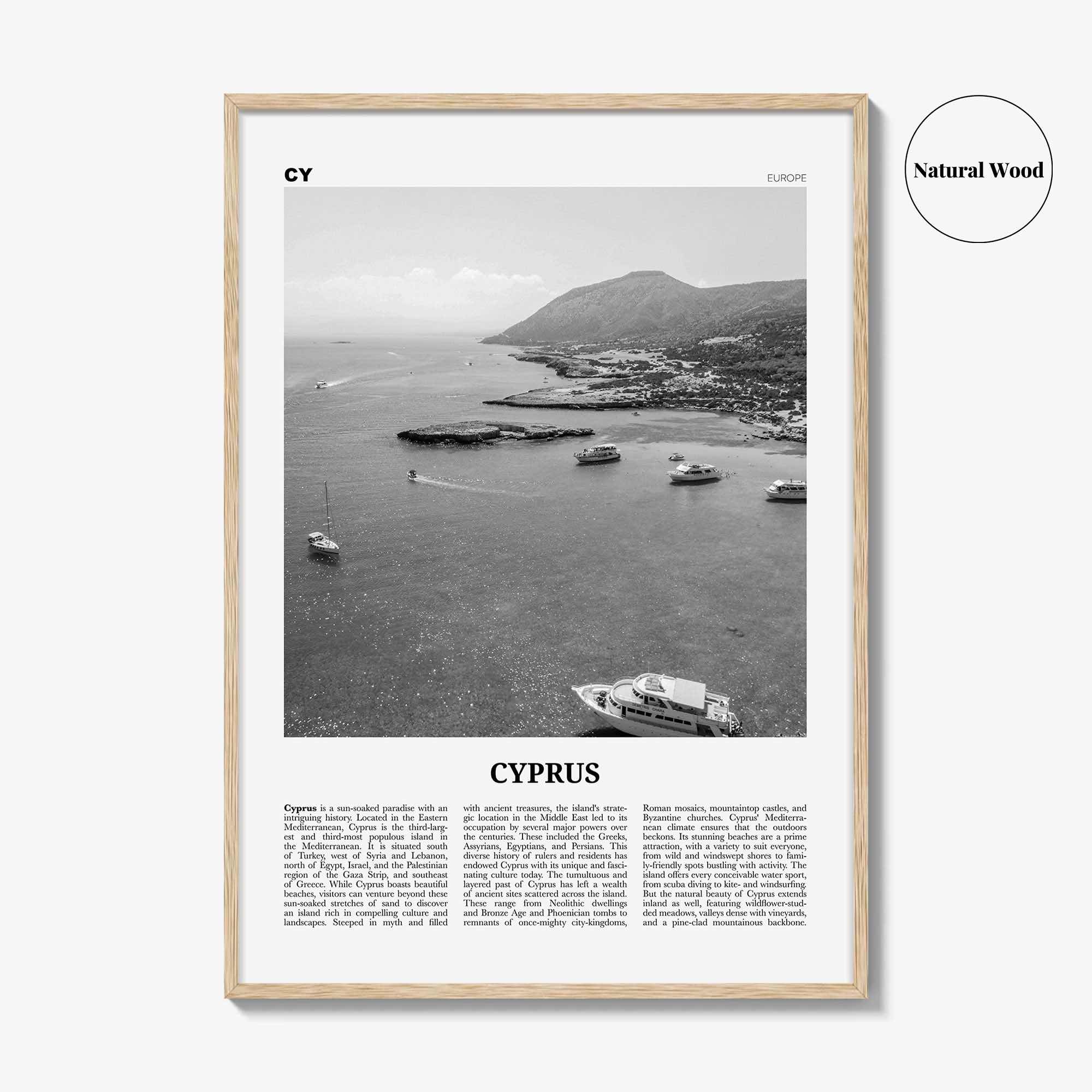 Cyprus Print Black and White, Cyprus Wall Art, Cyprus Poster, Cyprus Photo, Cyprus Wall Decor, Κυπριακή, Kıbrıs, Cumhuriyeti, Nicosia, Asia