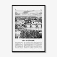 Czech Republic Print Black and White, Czech Republic Wall Art, Czech Republic Poster, Czechia, Česká Republika, Prague, Europe