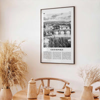 Czech Republic Print Black and White, Czech Republic Wall Art, Czech Republic Poster, Czechia, Česká Republika, Prague, Europe