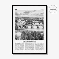 Czech Republic Print Black and White, Czech Republic Wall Art, Czech Republic Poster, Czechia, Česká Republika, Prague, Europe