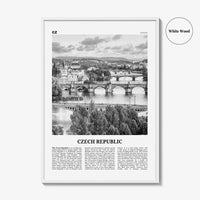 Czech Republic Print Black and White, Czech Republic Wall Art, Czech Republic Poster, Czechia, Česká Republika, Prague, Europe