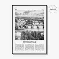 Czech Republic Print Black and White, Czech Republic Wall Art, Czech Republic Poster, Czechia, Česká Republika, Prague, Europe