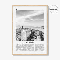 Da Nang Print Black and White, Da Nang Wall Art, Da Nang Poster, Da Nang Photo, Da Nang Wall Décor, Danang, Vietnam, Thành phố Đà Nẵng