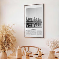 Daejeon Print Black and White, Daejeon Wall Art, Daejeon Poster, Daejeon Photo, Daejeon Wall Décor, Daejeon Map, South Korea