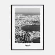 Dakar Portrait B&W No 1 Poster