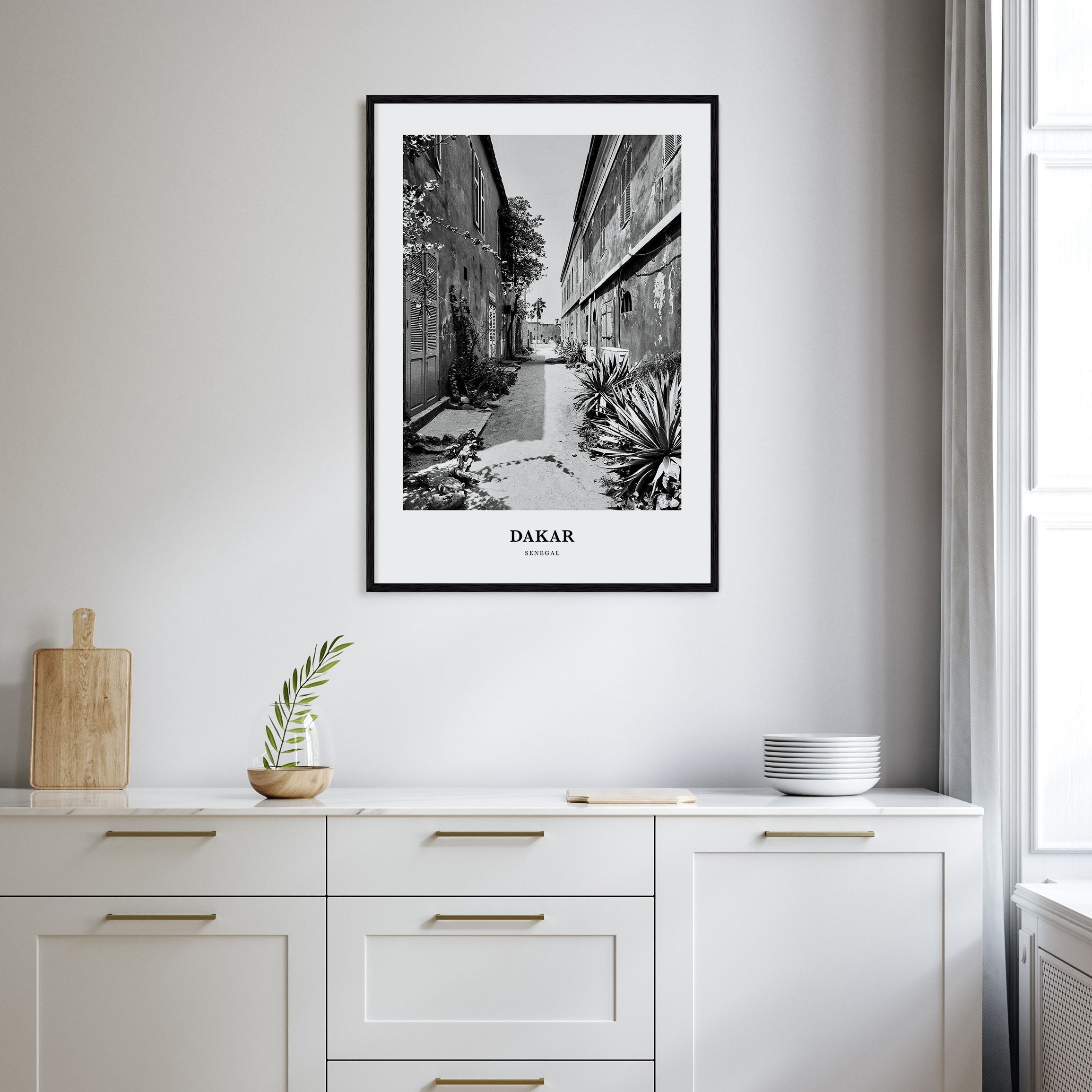Dakar Portrait B&W No 2 Poster
