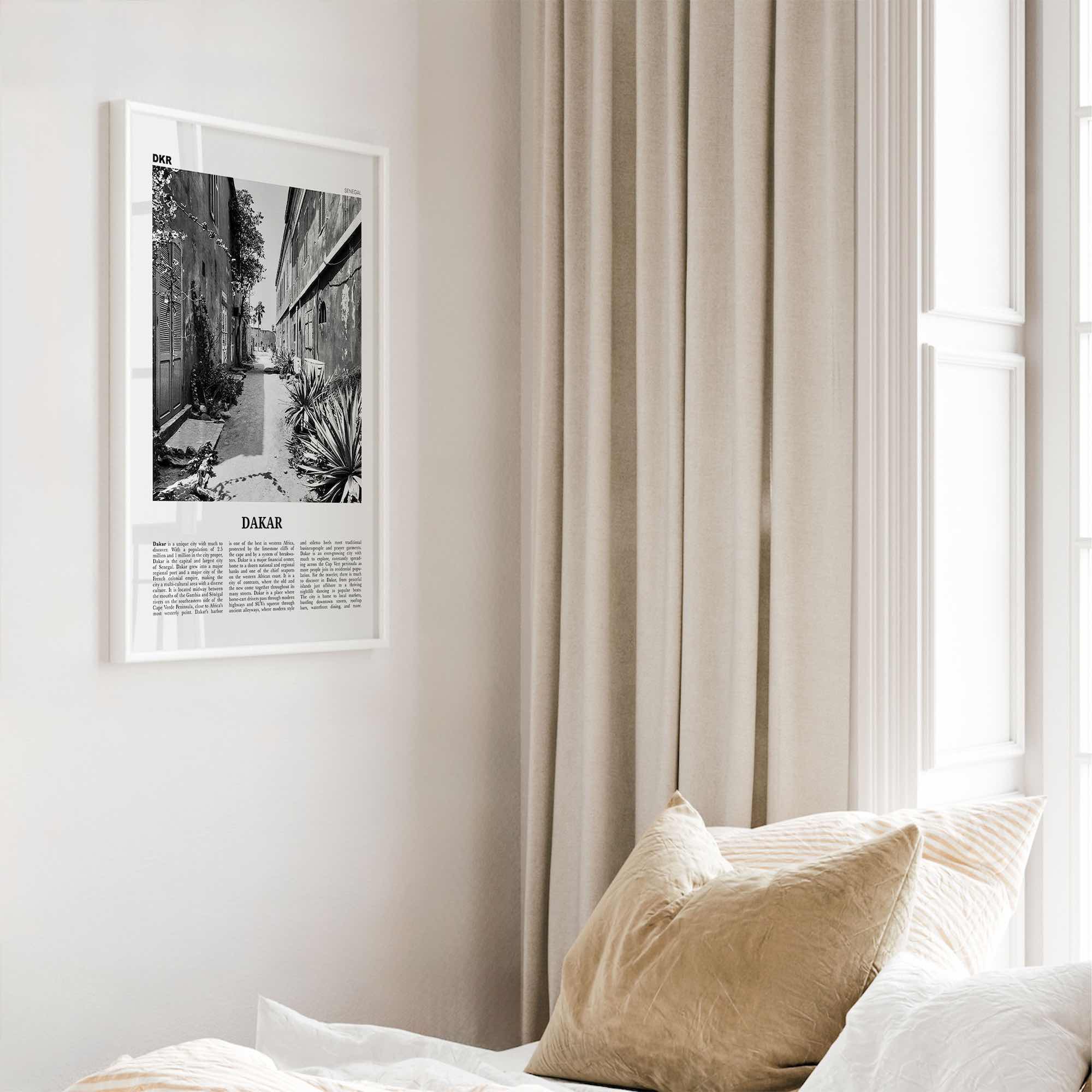Dakar Print Black and White No 1, Dakar Wall Art, Dakar Poster, Dakar Photo, Dakar Wall Decor, Senegal, Ndakaaru Sénégal, Africa