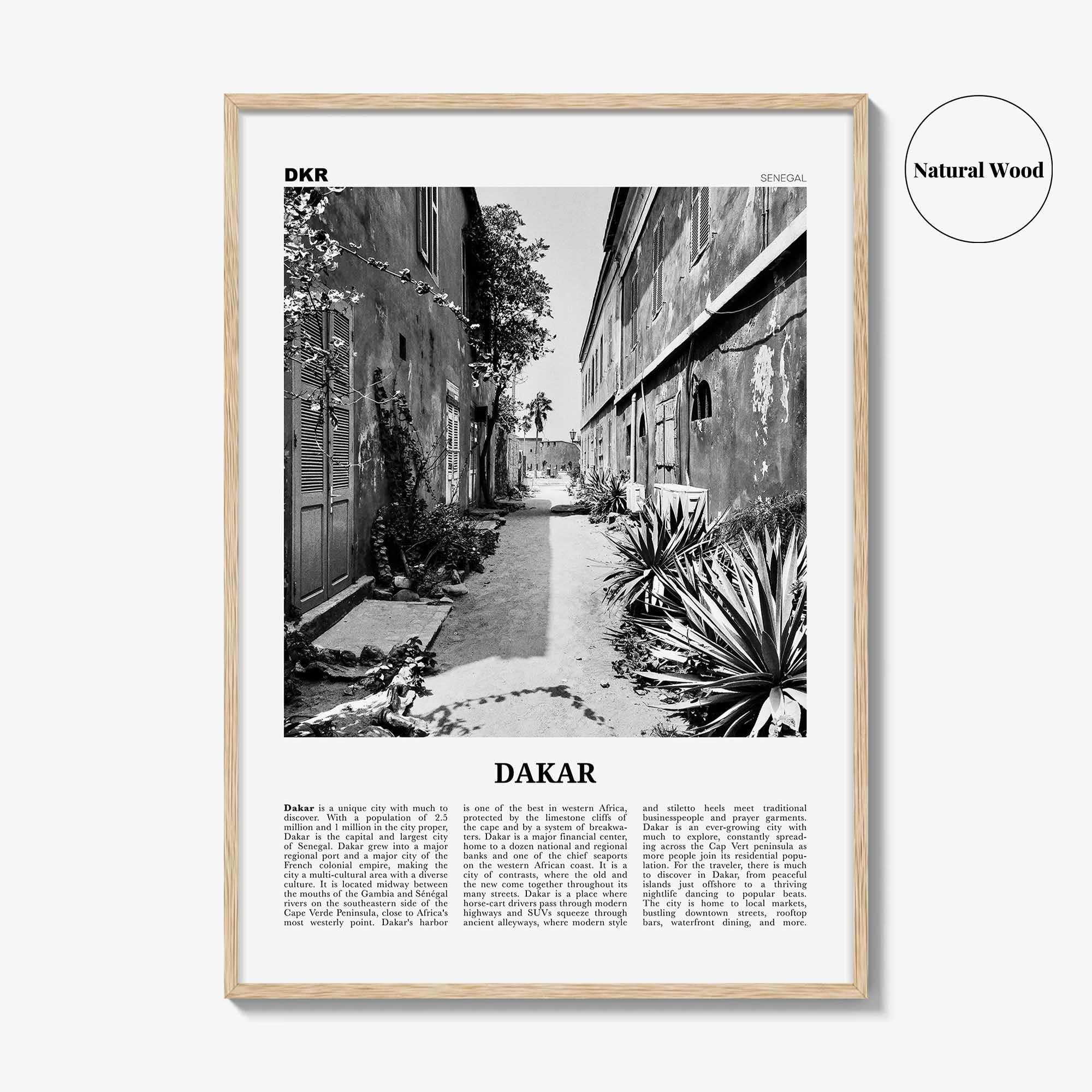 Dakar Print Black and White No 1, Dakar Wall Art, Dakar Poster, Dakar Photo, Dakar Wall Decor, Senegal, Ndakaaru Sénégal, Africa