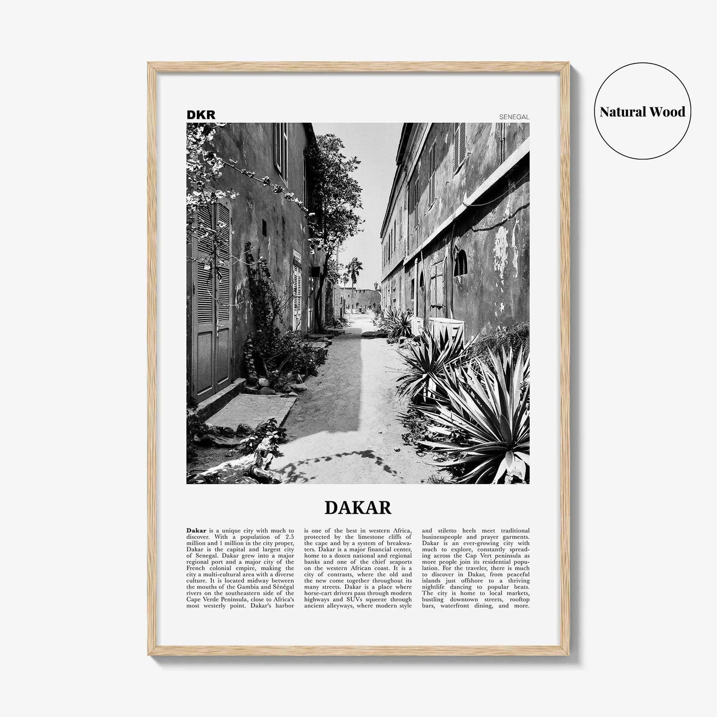 Dakar Print Black and White No 1, Dakar Wall Art, Dakar Poster, Dakar Photo, Dakar Wall Decor, Senegal, Ndakaaru Sénégal, Africa