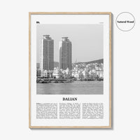 Dalian Print Black and White, Dalian Wall Art, Dalian Poster, Dalian Photo, Dalian Wall Décor, Dalian Map, China