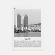 Dalian Travel B&W Poster