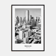 Dallas Portrait B&W No 1 Poster