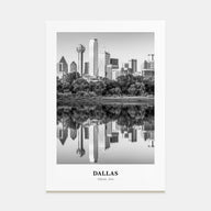 Dallas Portrait B&W No 2 Poster
