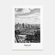 Dallas Portrait B&W No 3 Poster