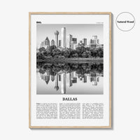 Dallas Print Black and White No 1, Dallas Wall Art, Dallas Poster, Dallas Photo, Dallas Wall Decor, Texas, USA, United States