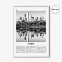 Dallas Print Black and White No 1, Dallas Wall Art, Dallas Poster, Dallas Photo, Dallas Wall Decor, Texas, USA, United States