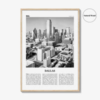 Dallas Print Black and White No 2, Dallas Wall Art, Dallas Poster, Dallas Photo, Dallas Wall Decor, Texas, USA, United States