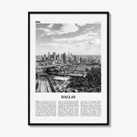 Dallas Print Black and White No 3, Dallas Wall Art, Dallas Poster, Dallas Photo, Dallas Wall Decor, Texas, USA, United States