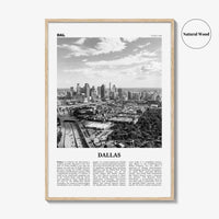 Dallas Print Black and White No 3, Dallas Wall Art, Dallas Poster, Dallas Photo, Dallas Wall Decor, Texas, USA, United States