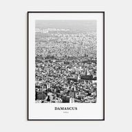 Damascus Portrait B&W Poster
