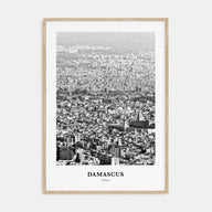 Damascus Portrait B&W Poster