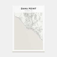 Dana Point Map Portrait Poster