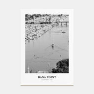 Dana Point Portrait B&W Poster