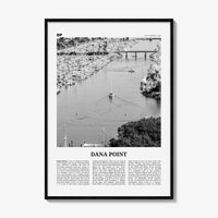 Dana Point Print Black and White, Dana Point Wall Art, Dana Point Poster, Dana Point Photo, California, USA, United States, North America