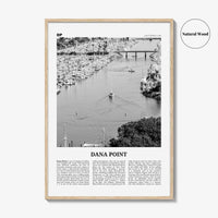 Dana Point Print Black and White, Dana Point Wall Art, Dana Point Poster, Dana Point Photo, California, USA, United States, North America