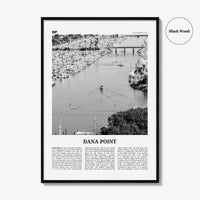 Dana Point Print Black and White, Dana Point Wall Art, Dana Point Poster, Dana Point Photo, California, USA, United States, North America