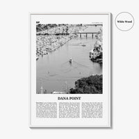Dana Point Print Black and White, Dana Point Wall Art, Dana Point Poster, Dana Point Photo, California, USA, United States, North America