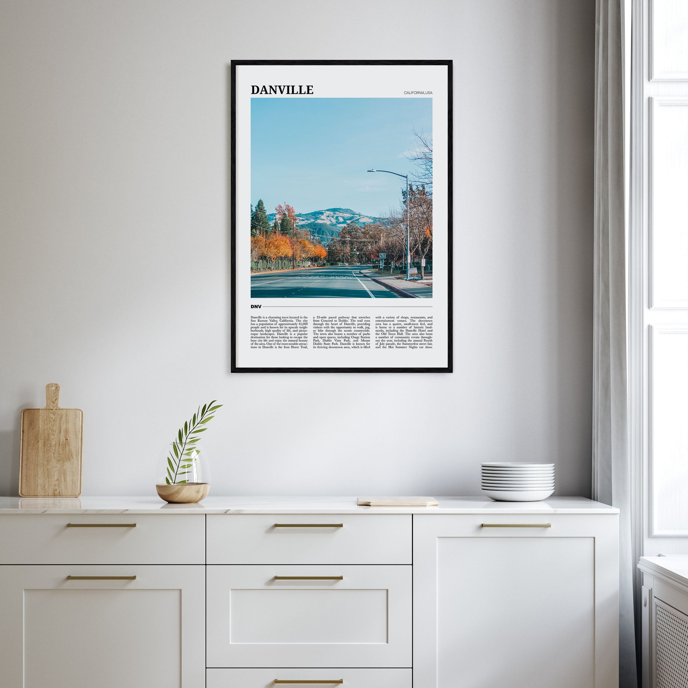 Danville, California Travel Color Poster