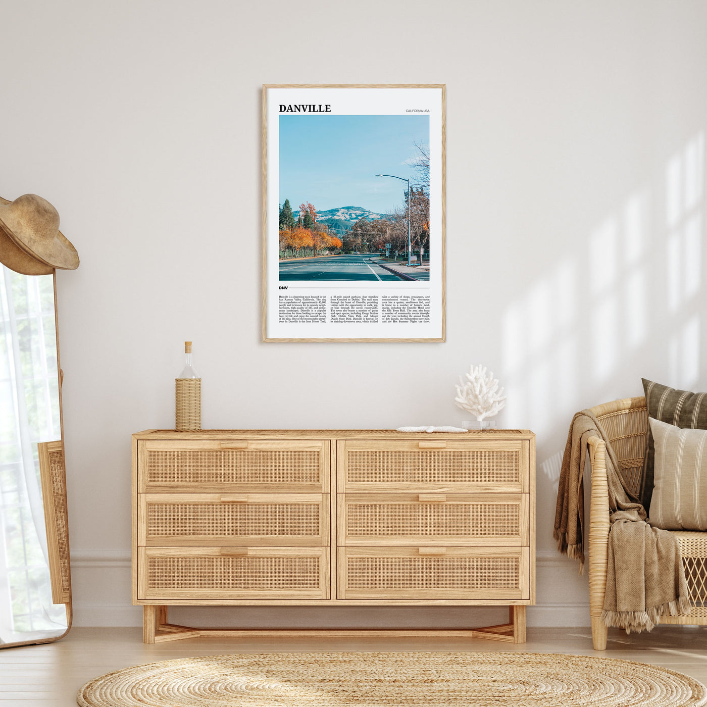 Danville, California Travel Color Poster
