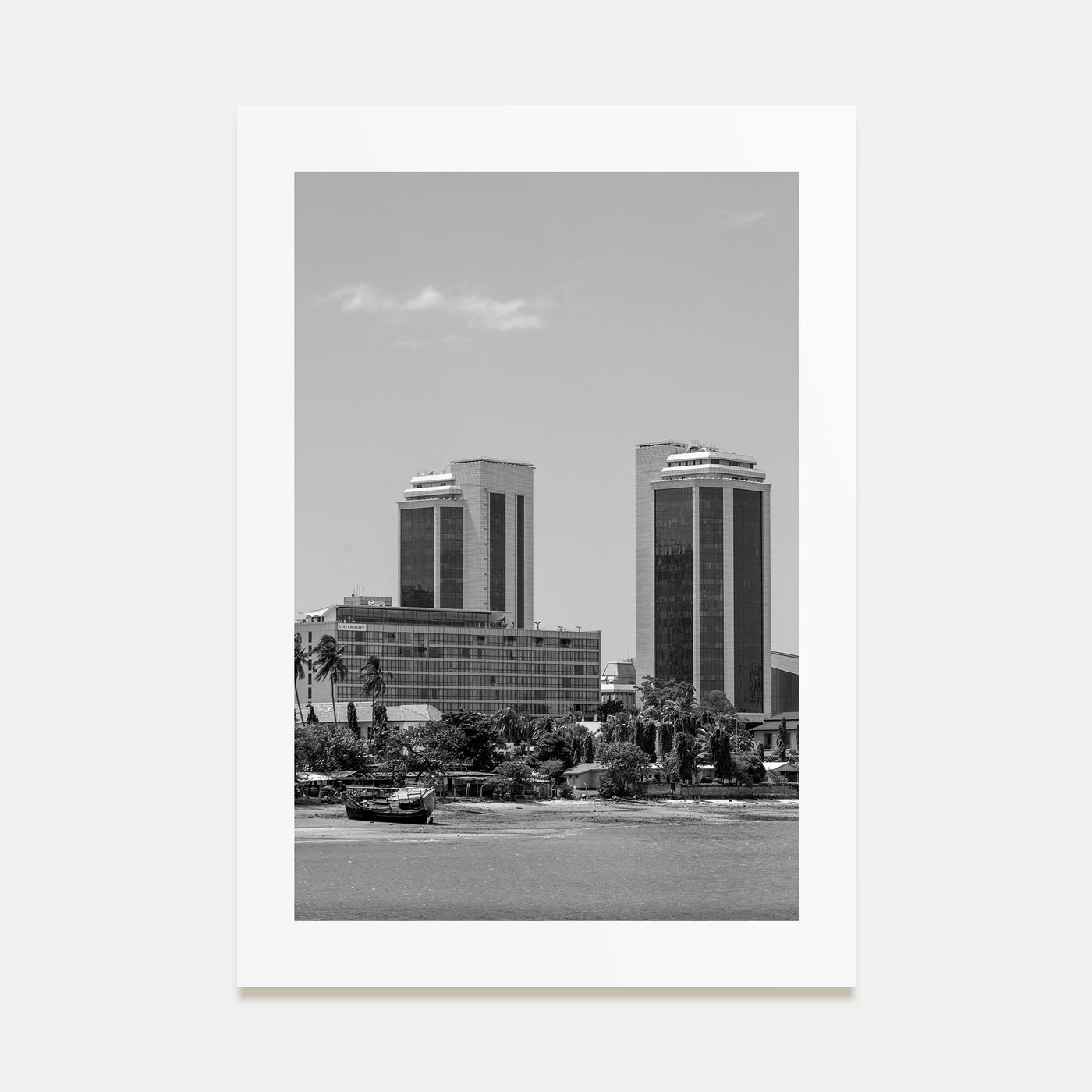 Dar es Salaam Photo B&W Poster