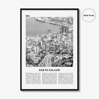 Dar es Salaam Print Black and White, Dar es Salaam Wall Art, Dar es Salaam Poster, Dar es Salaam Photo, Tanzania, Mzizima, Africa