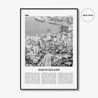 Dar es Salaam Print Black and White, Dar es Salaam Wall Art, Dar es Salaam Poster, Dar es Salaam Photo, Tanzania, Mzizima, Africa