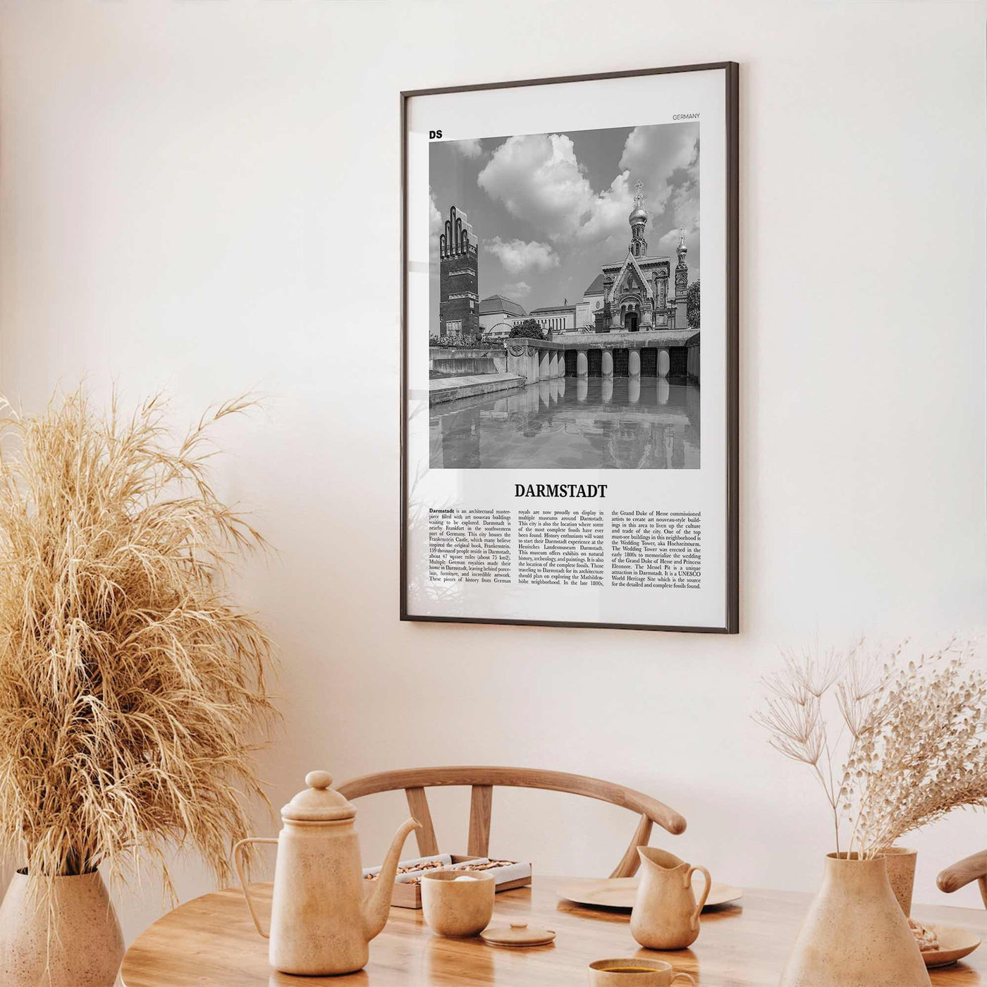 Darmstadt Print Black and White, Darmstadt Wall Art, Darmstadt Poster, Darmstadt Photo, Darmstadt Wall Décor, Darmstadt Map, Germany