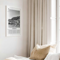 Dartmouth Print Black and White England, Dartmouth Wall Art, Dartmouth Poster, Dartmouth Photo, Dartmouth Décor, Dartmouth Map, UK