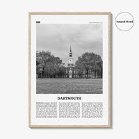 Dartmouth Print Black and White New Hampshire, Dartmouth Wall Art, Dartmouth Poster, Dartmouth Photo, Dartmouth Décor, USA