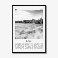 Davao Print Black and White, Davao Wall Art, Davao Poster, Davao Photo, Davao Wall Décor, Dakbayan sa Dabaw, Philippines